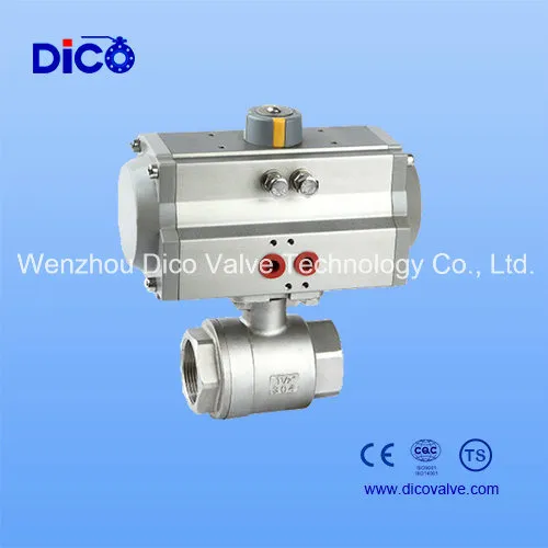 Dico Water Treatment Full Bore Automatic Control Pneumatic/Electric Actuator 2PC Ball Valve